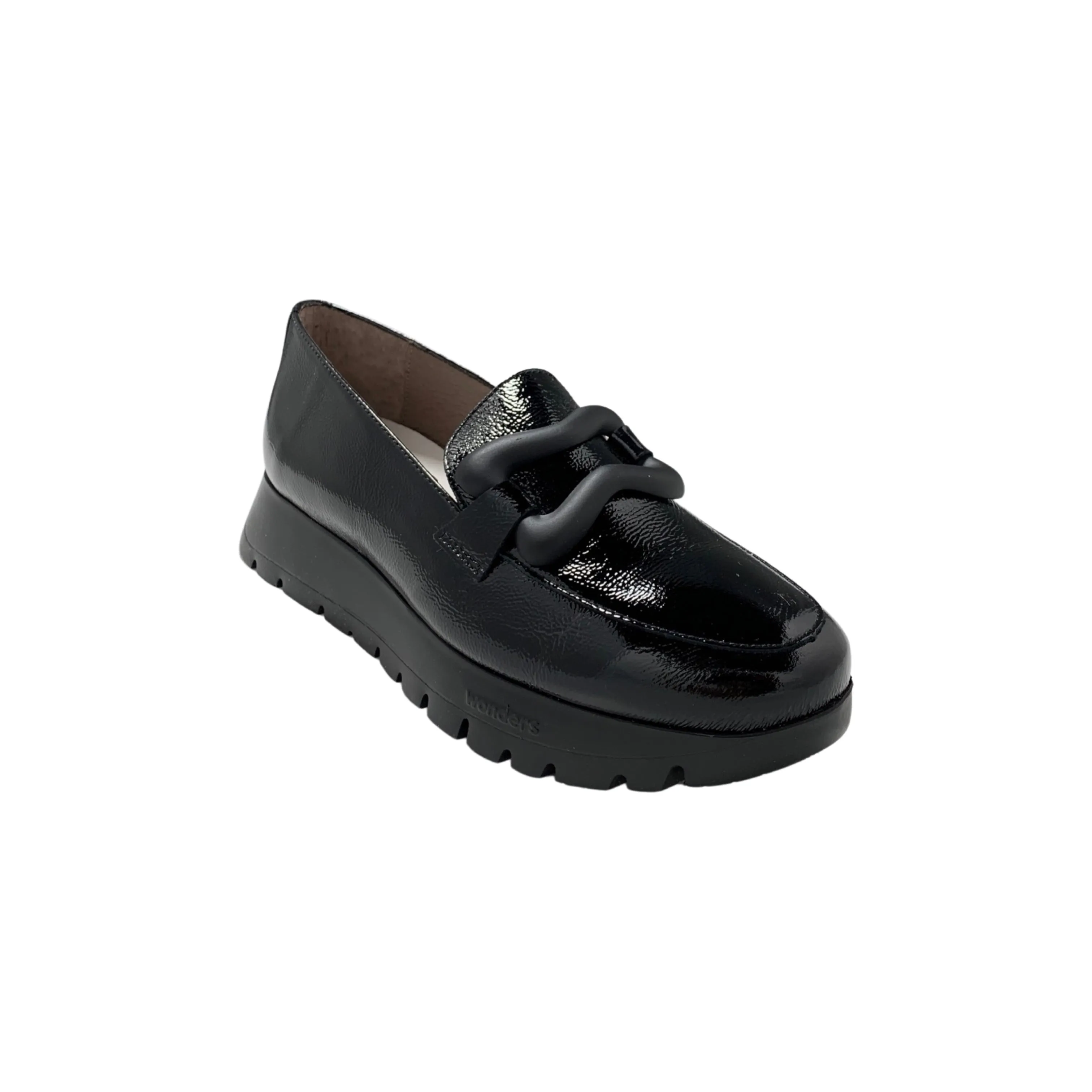 A2430 Black Platform Loafer