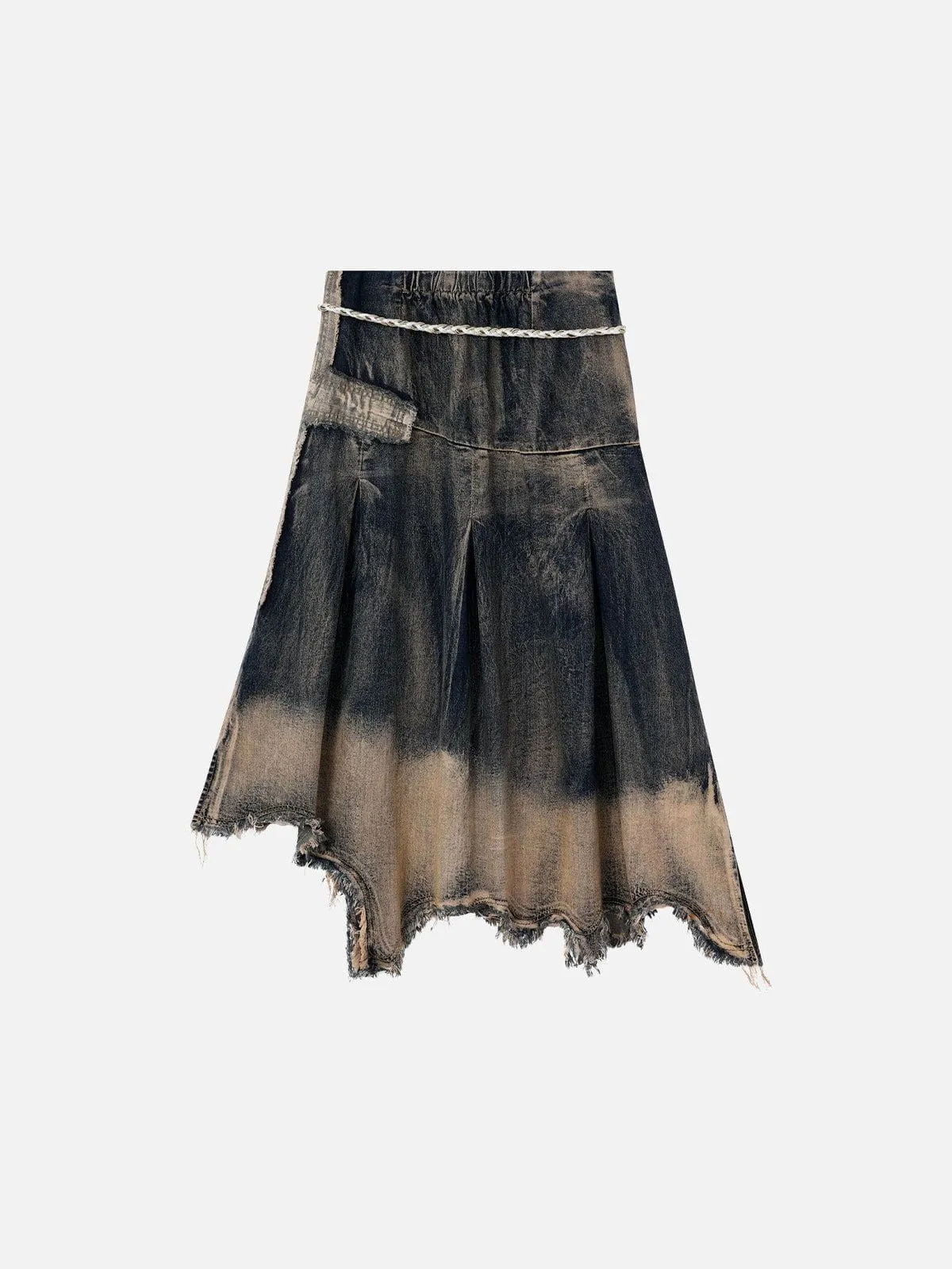 Aelfric Eden Gradient Washed Denim Skirt