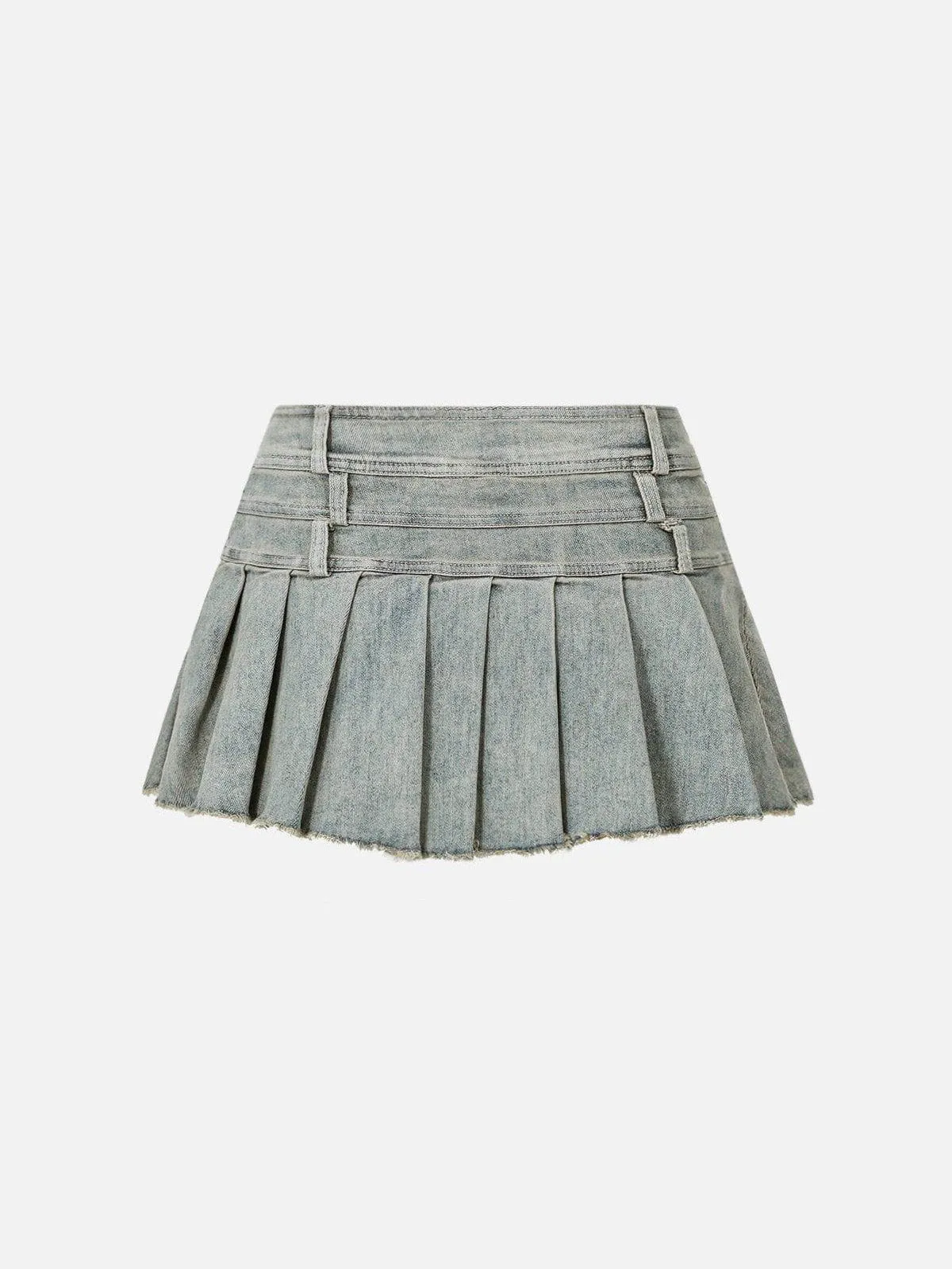 Aelfric Eden Three Layers Waist Washed Denim Skirt