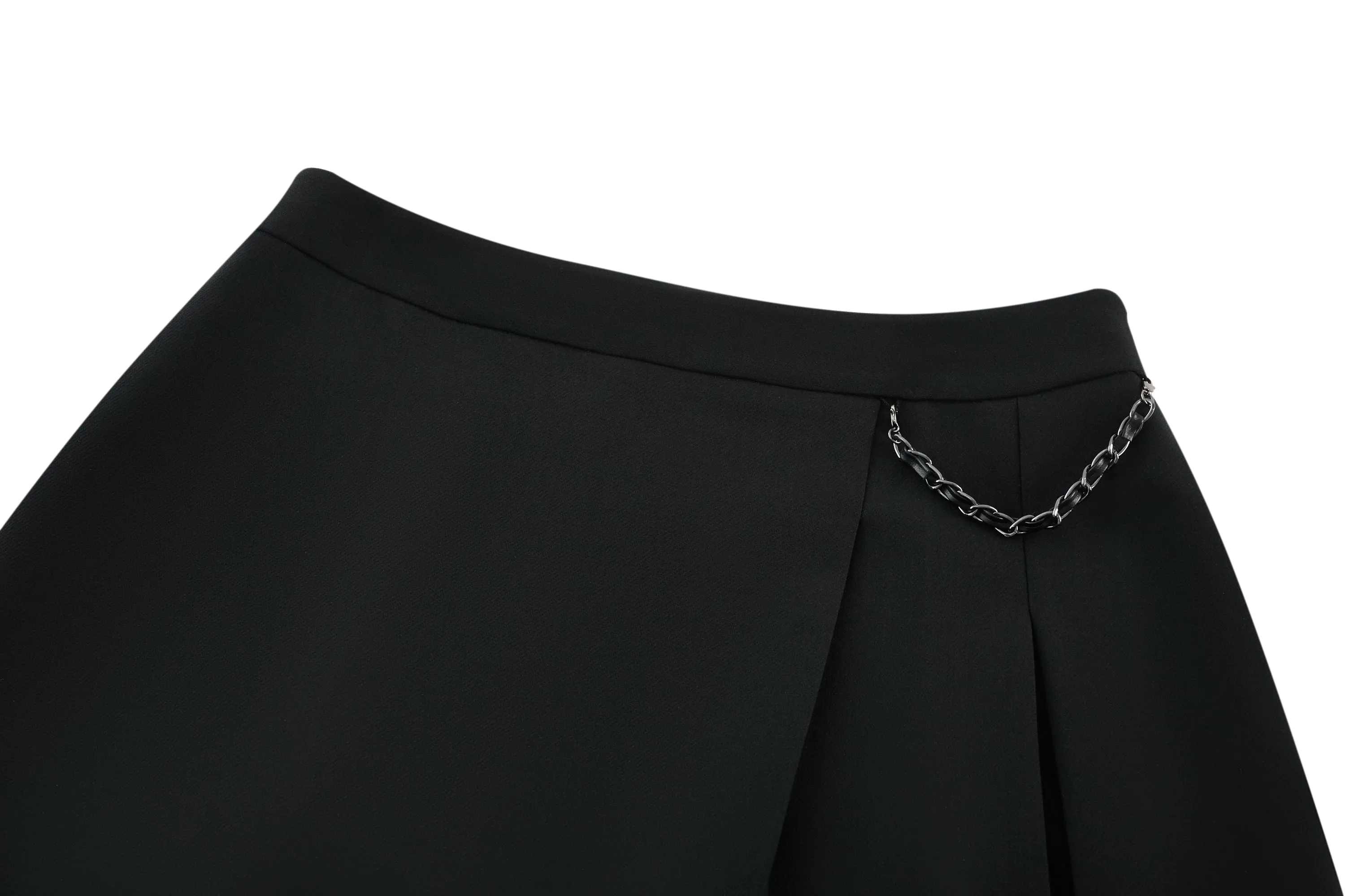 Alexa Soft Touch Stretchable Box Pleat Mini Skirt