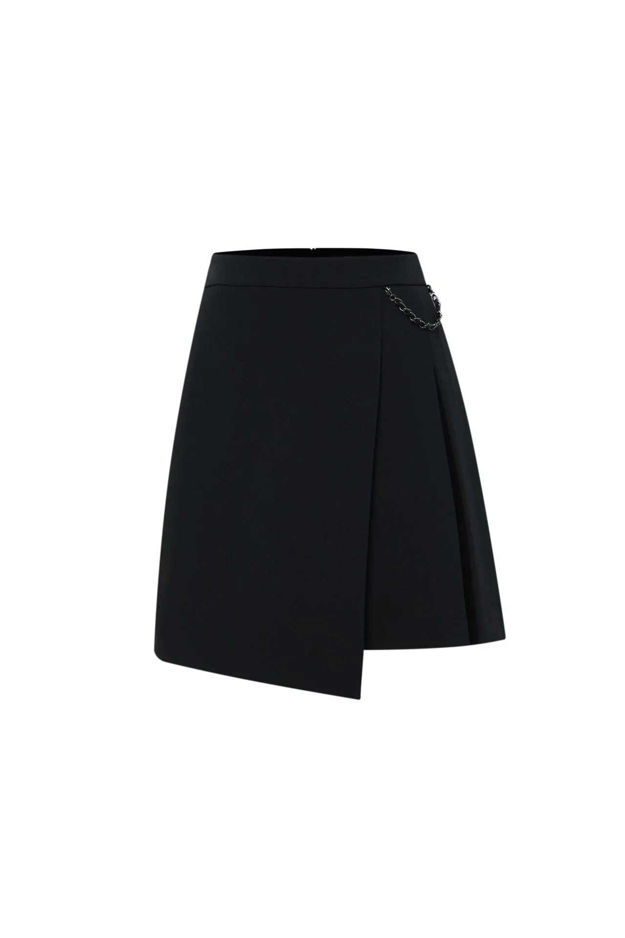 Alexa Soft Touch Stretchable Box Pleat Mini Skirt