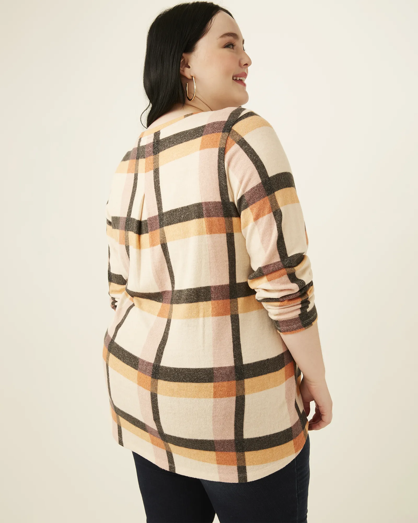 Alviva Sweater Tunic | Orange / Brown