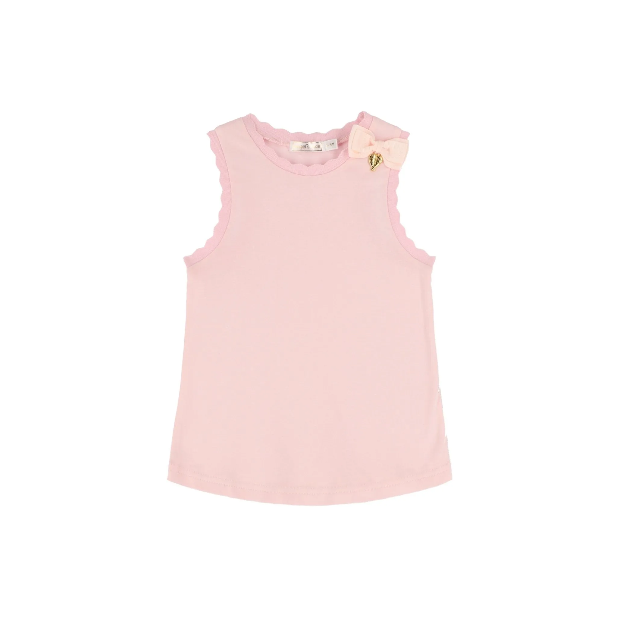 Angel's Face Girls Sleeveless Jay Top In Fairy Pink