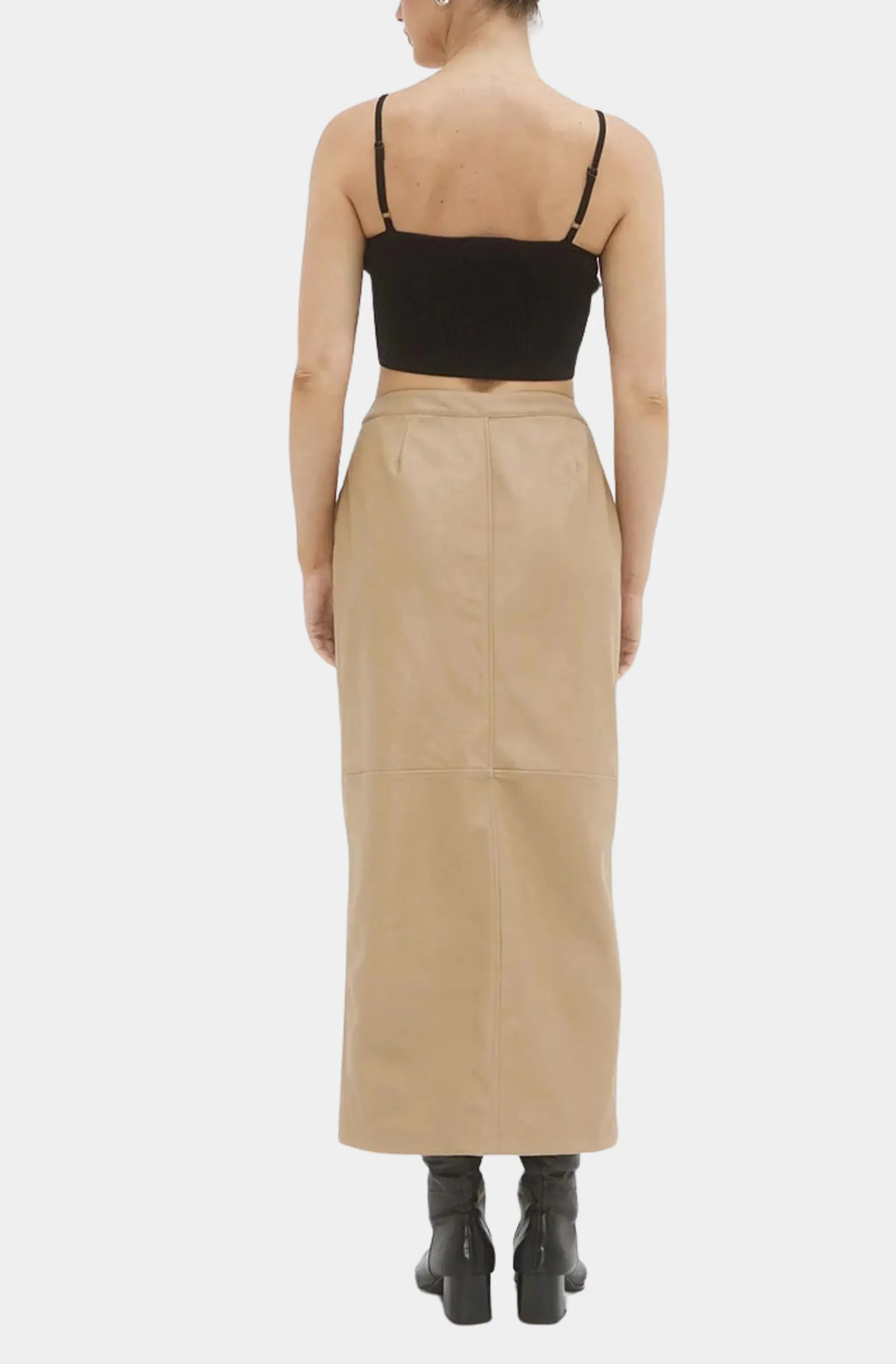 Ascend Pu Maxi Skirt