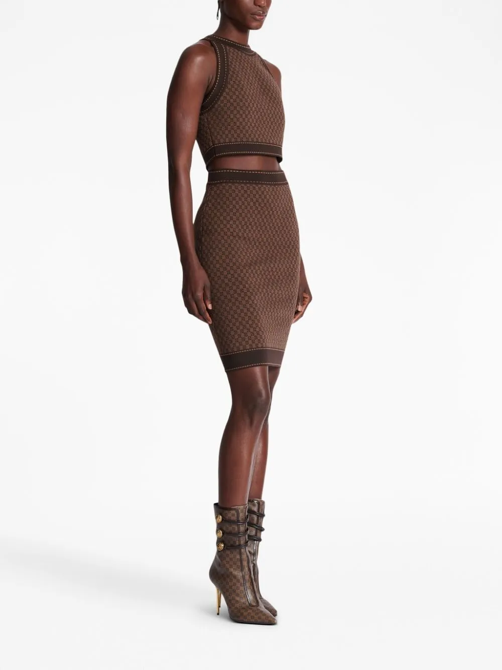 Balmain Skirts Brown