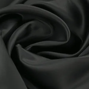 Black Satin Fabric 3754