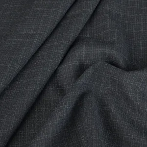 Black Striped Crepe Fabric 98