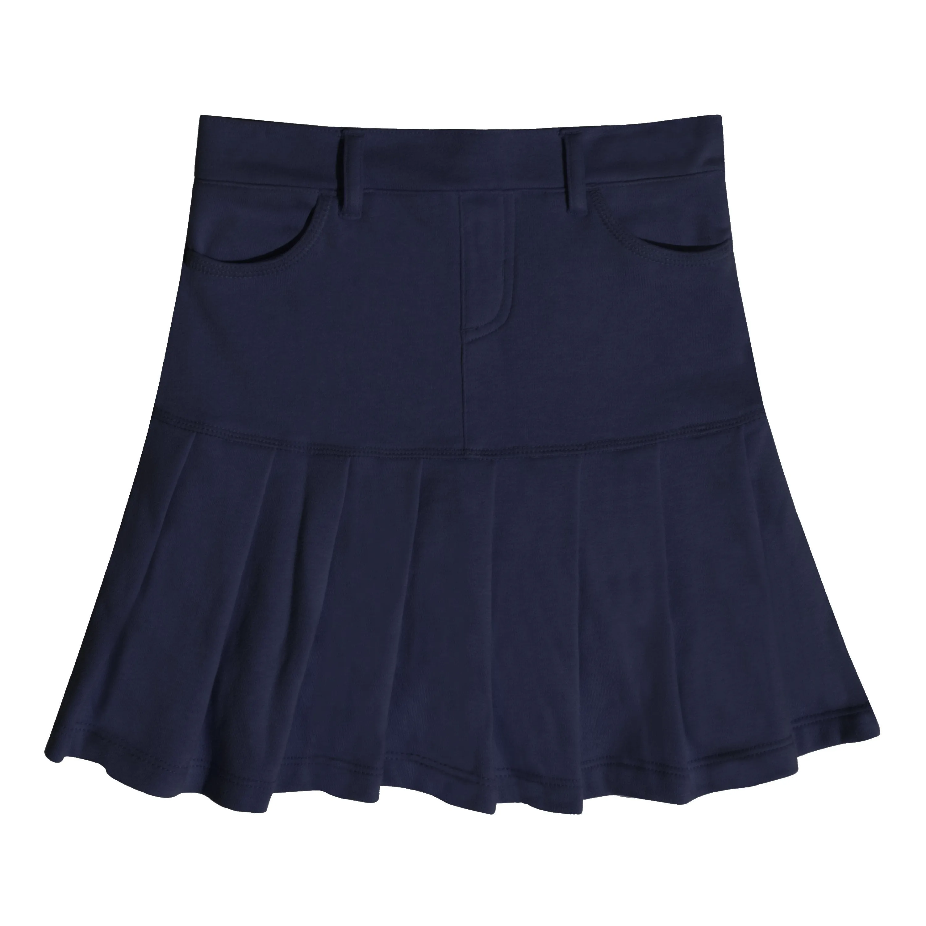 Drop Yoke Pleated Skirt