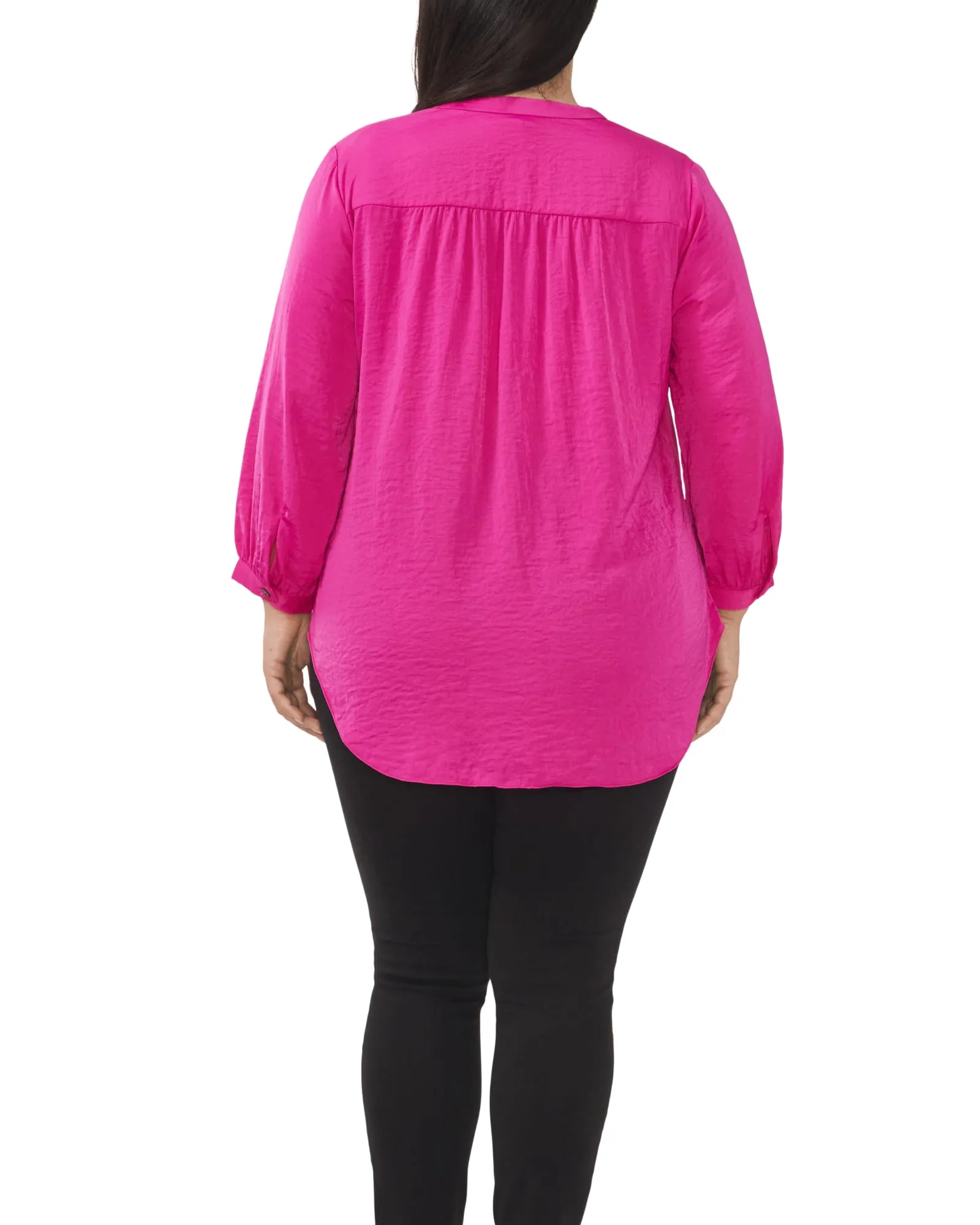 Everley V-Neck Blouse | POM PINK