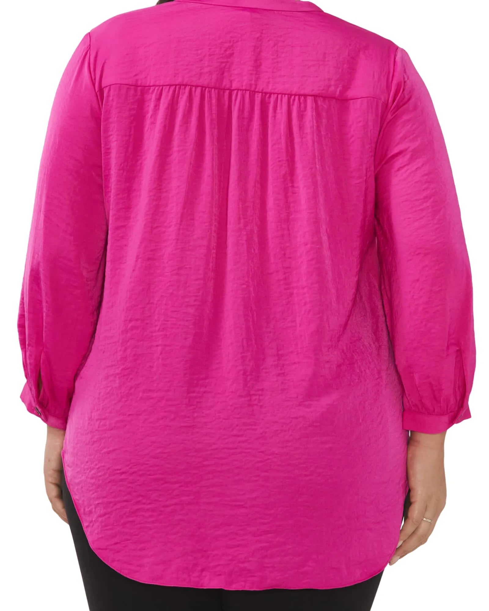 Everley V-Neck Blouse | POM PINK