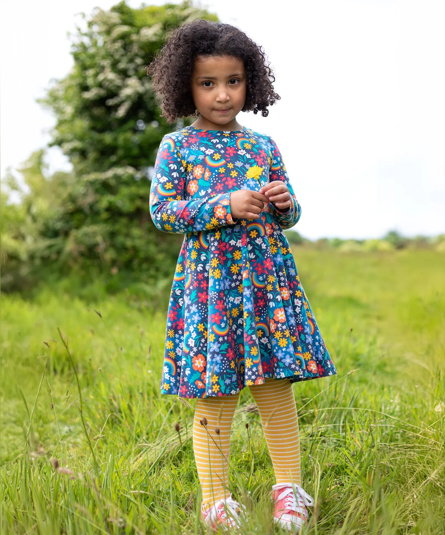 Frugi Sofia Skater Dress - Winter Hedgerow