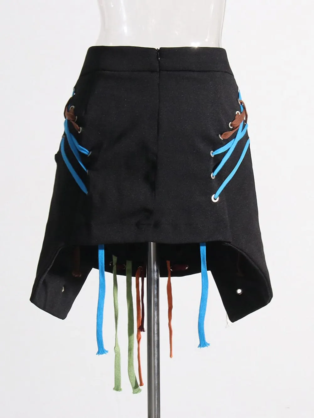 Haily Streetwear Hem Chic Skirt