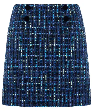 Joe Browns 16 Blue Tiah Tweed Skirt