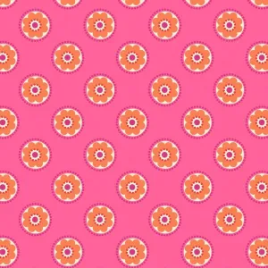 Lewis & Irene Flower Child Funky Daisy on Pink Cotton Prints