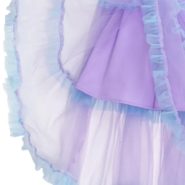 Listen Flavor purple tulle tiered skirt