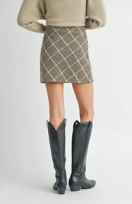 Sadie and Sage - Gossip Girl Plaid Mini Skirt