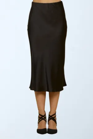 Satin Midi Skirt