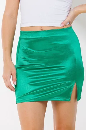 Satin Mini Skirts