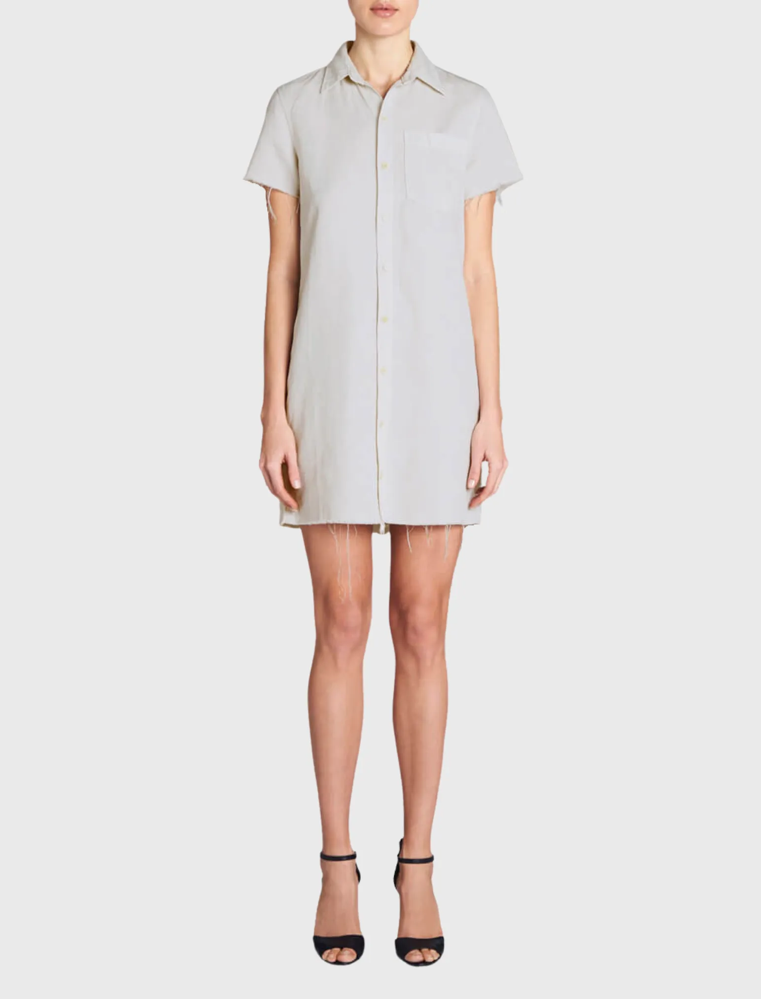 Short Sleeve Frenchie Fray Dress