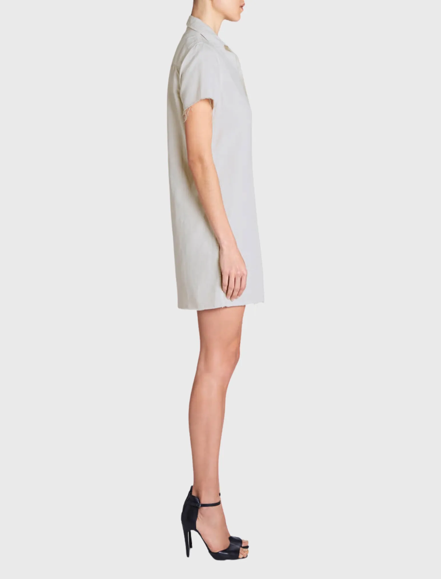 Short Sleeve Frenchie Fray Dress