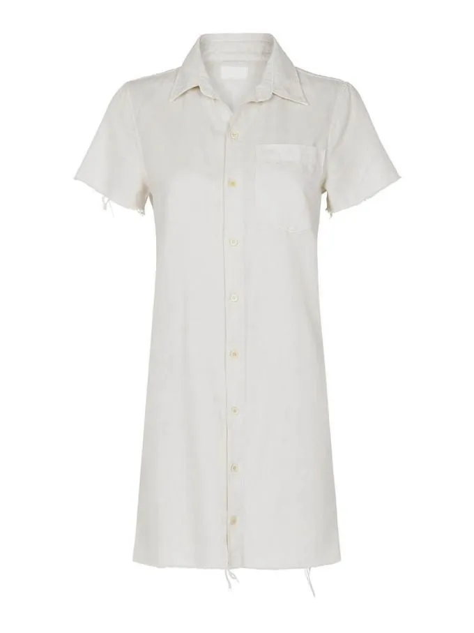 Short Sleeve Frenchie Fray Dress