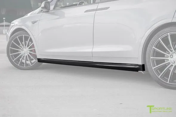 T-Sportline Tesla Model X Carbon Fiber Side Skirts