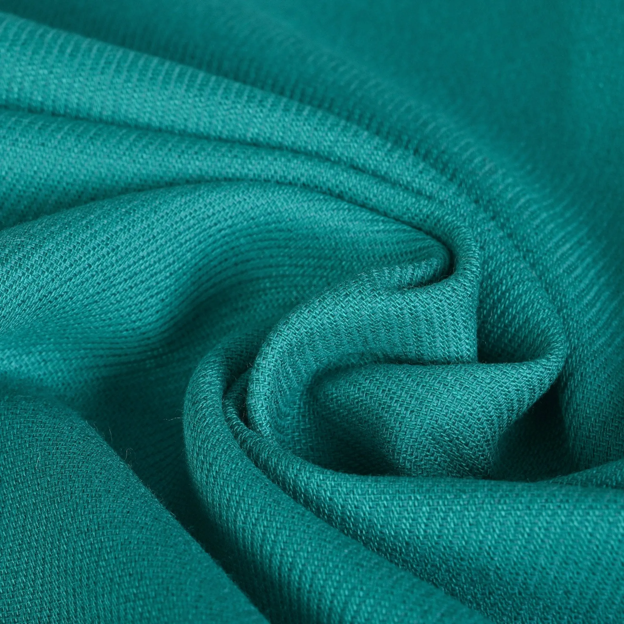 Turquoise Suiting Twill Fabric - 4690