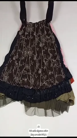 Y2K Sable Elegance cotton fairy core skirts