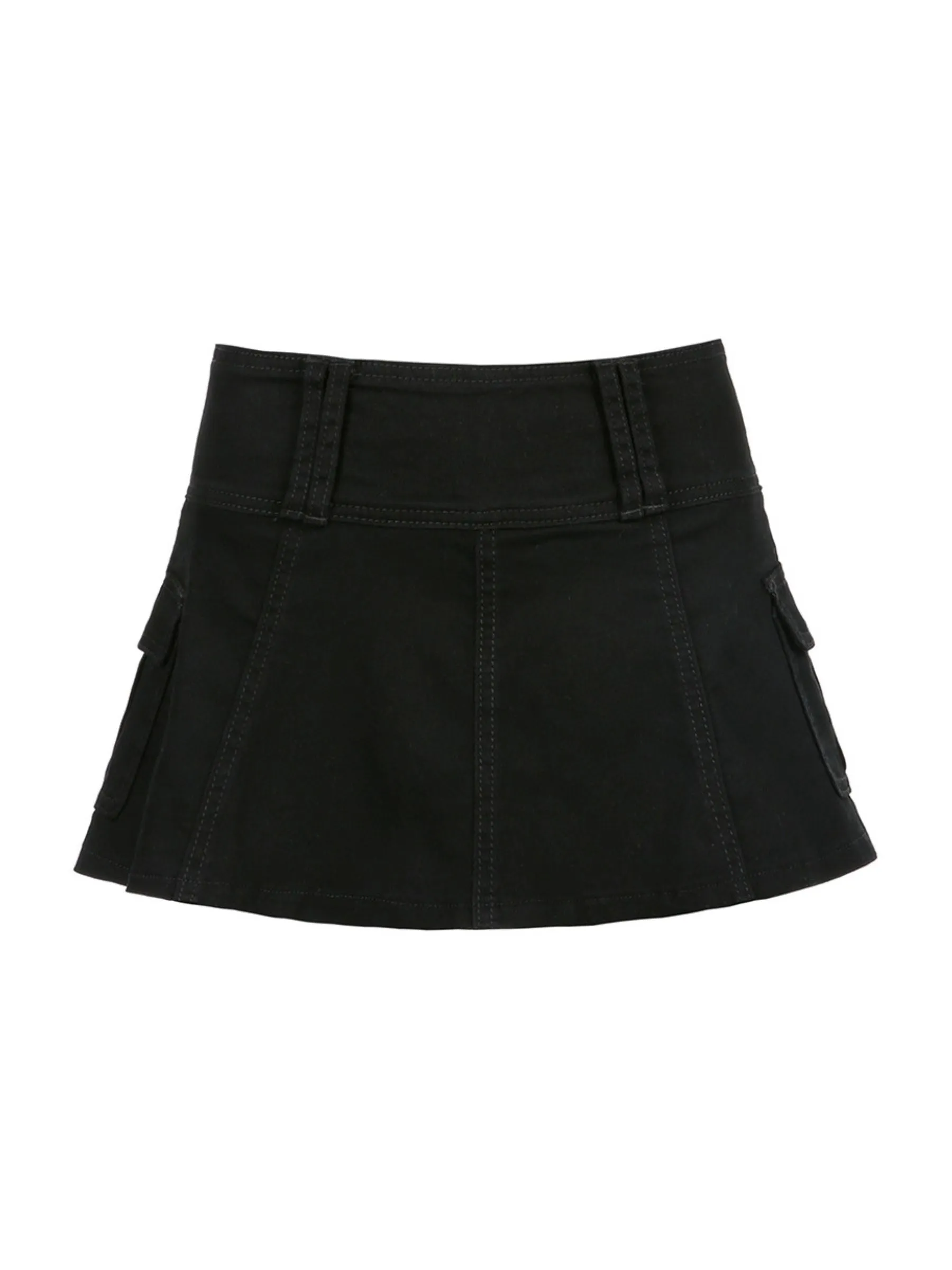 Yelena Denim Low Waist Mini Skirt